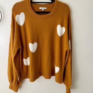 Madewell Heart Sweater M
